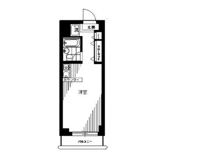 寿ビレッジ(1K/2階)の間取り写真