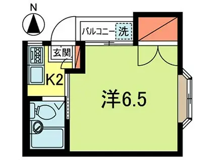 サンハイム八幡山(1K/1階)の間取り写真