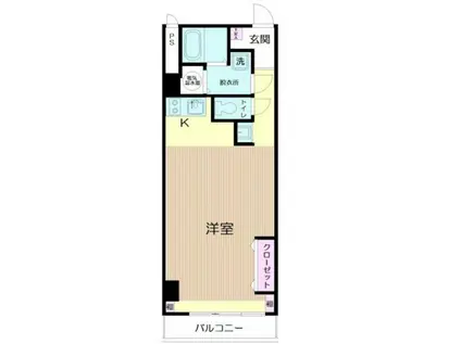 ニューハイツ湯島(ワンルーム/6階)の間取り写真