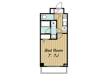 メインステージ府中中河原駅前(1K/2階)の間取り写真