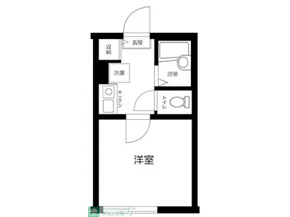 フェッロヴィア桜台(1K/1階)の間取り写真