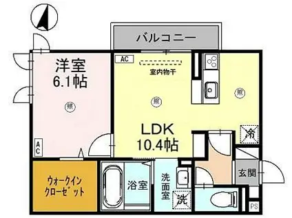 ARIETTA(1LDK/3階)の間取り写真