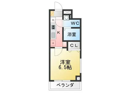 ピアコートTM上石神井 弐番館(1K/2階)の間取り写真