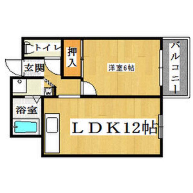 JMRレジデンス新大阪 (1LDK/6階)の間取り写真
