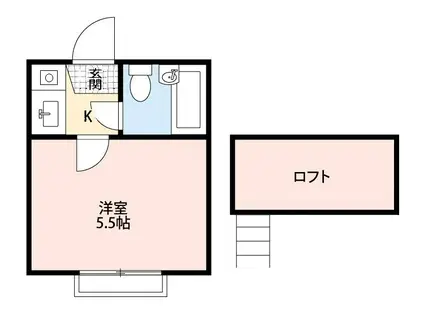 コーポ巣鴨A棟(1K/1階)の間取り写真