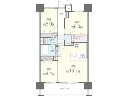 クリスタ京都(3LDK/9階)の間取り写真