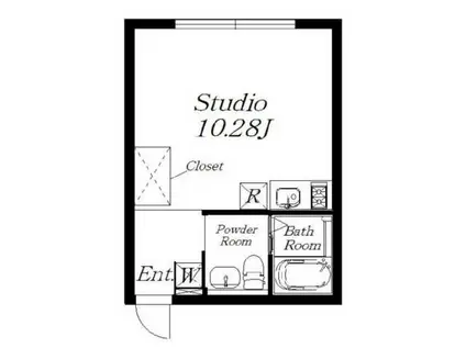 ALERO千石(ワンルーム/3階)の間取り写真