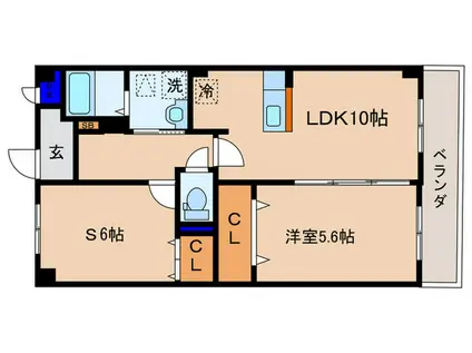 マジコール コーポ(1SLDK/2階)の間取り写真