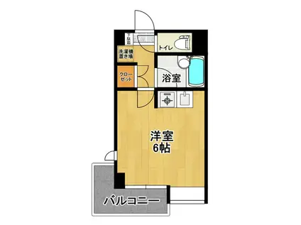 LILY-BE郡山I(ワンルーム/3階)の間取り写真