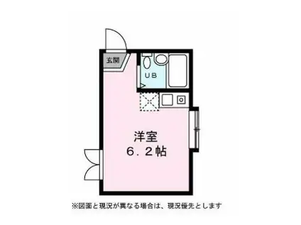 アーバンスクエア江原町C棟(ワンルーム/1階)の間取り写真