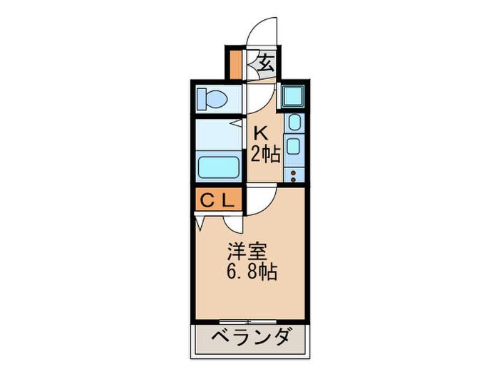 プレサンス千種駅前ネオステージ(1K/6階)の間取り写真