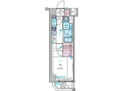 セジョリ池袋本町(1K/4階)の間取り写真