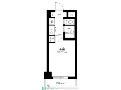 グランヴェル中村橋(1K/3階)の間取り写真