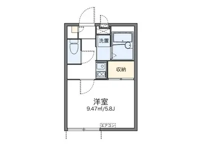 メンターズハウス(1K/1階)の間取り写真