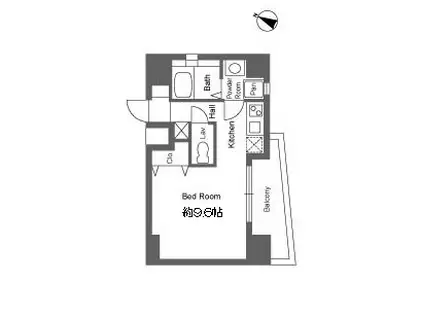 ウィルドゥ三宮イースト(ワンルーム/8階)の間取り写真