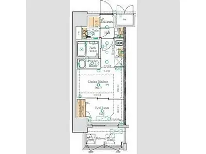MAXIV大須観音(1DK/5階)の間取り写真