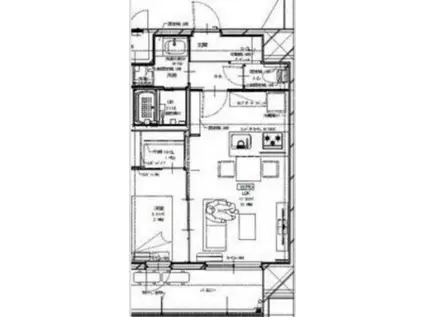 ALIVIS三国本町(1LDK/4階)の間取り写真