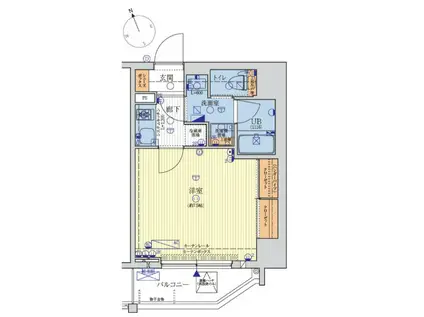 レオンコンフォート西新橋(1K/8階)の間取り写真