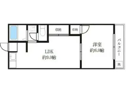 MANSHON HISUIEN(1LDK/3階)の間取り写真