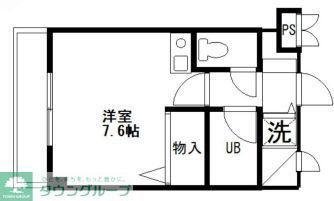 コバハイツ大泉III(ワンルーム/3階)の間取り写真