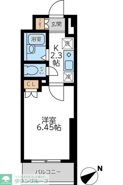 ラクラス杉並方南町(1K/3階)の間取り写真