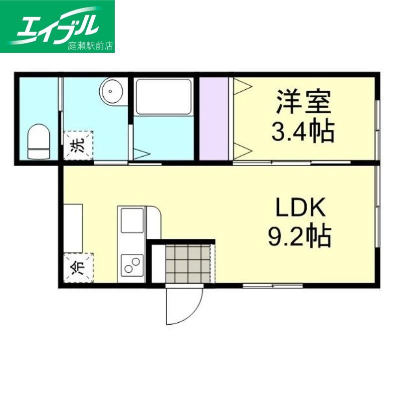 ソレイユ・ルヴァン(1LDK/1階)の間取り写真