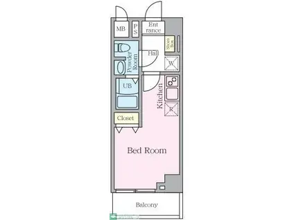 S-RESIDENCE妙典BROAD(ワンルーム/1階)の間取り写真