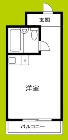 ライオンズマンション日本橋(ワンルーム/5階)の間取り写真