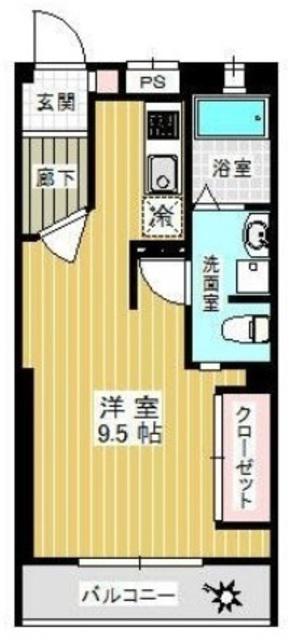DEAR COURT M(ワンルーム/2階)の間取り写真