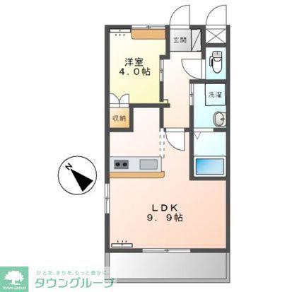 スリーズ・ピュイ(1LDK/2階)の間取り写真