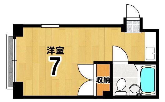 メゾン大垣(ワンルーム/3階)の間取り写真