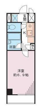 CASITA南長崎(1K/2階)の間取り写真