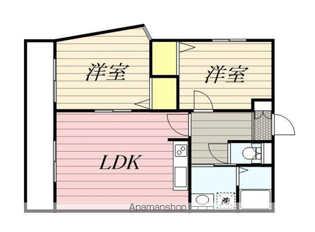 パティオス(2LDK/4階)の間取り写真