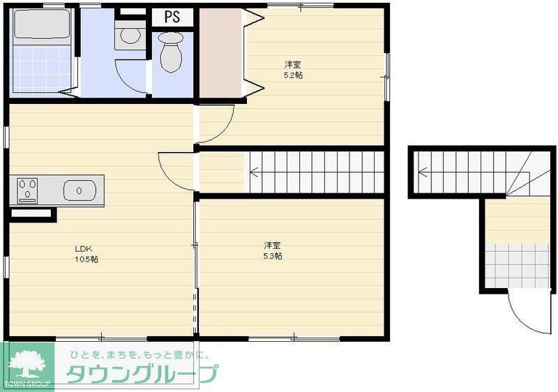 サンビレッジKIMURA G棟(2LDK/2階)の間取り写真