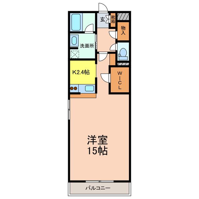 S-FORT宇都宮(1K/14階)の間取り写真