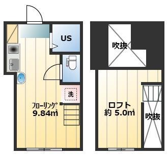 アーバンプレイス新宿落合III(ワンルーム/2階)の間取り写真