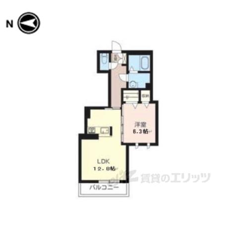 MOUNTSIDE秀泉(1LDK/2階)の間取り写真