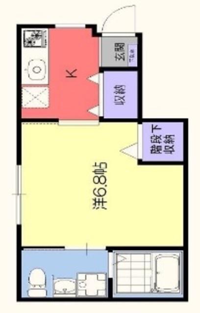 リーリエ船橋本町(1K/1階)の間取り写真