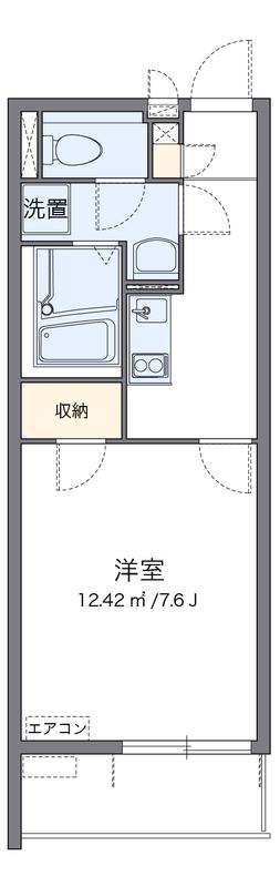 クレイノエグランティ(1K/3階)の間取り写真