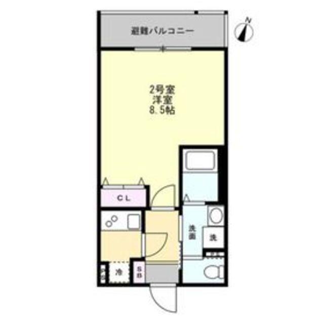 アーデルハイド(1K/3階)の間取り写真