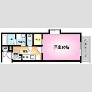 ファーストクラス新発田(1K/1階)の間取り写真