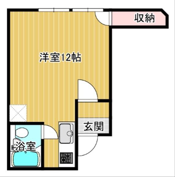 プラザハイツIII(1K/3階)の間取り写真