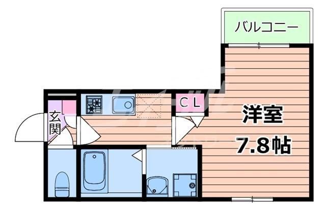 M-CITY千林大宮(1K/3階)の間取り写真