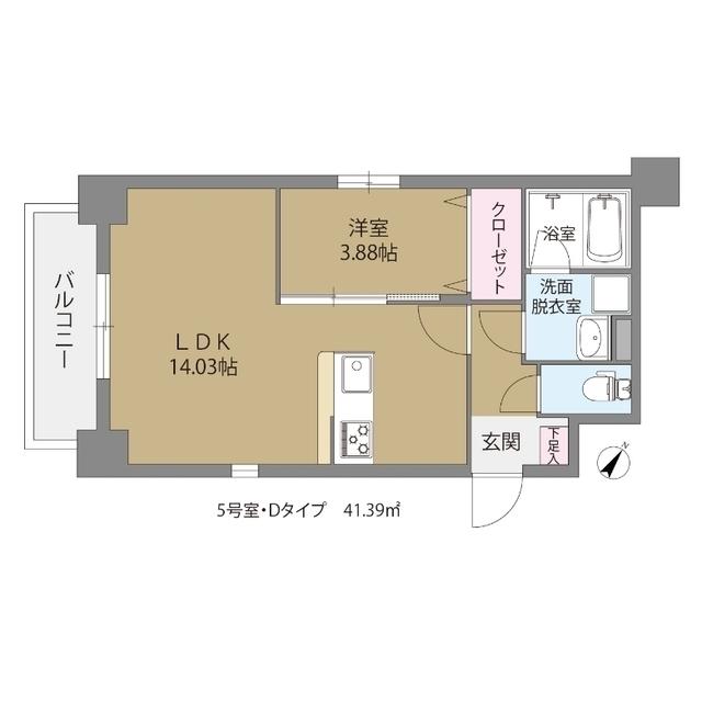 セントレアヒルズ ふくろうの森(1LDK/2階)の間取り写真