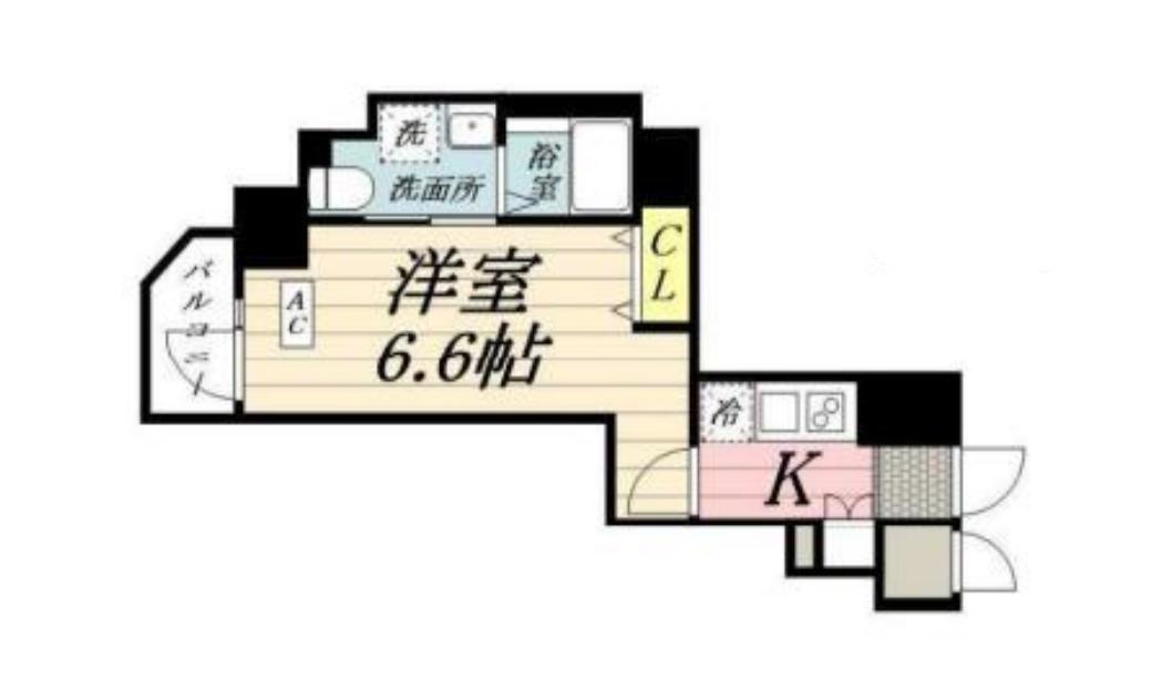 マリオン錦糸町(1K/4階)の間取り写真