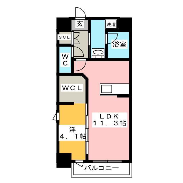 RITZ-KANO(1LDK/5階)の間取り写真