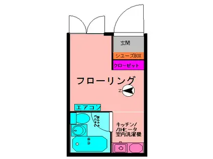 メゾンドエステー(ワンルーム/1階)の間取り写真