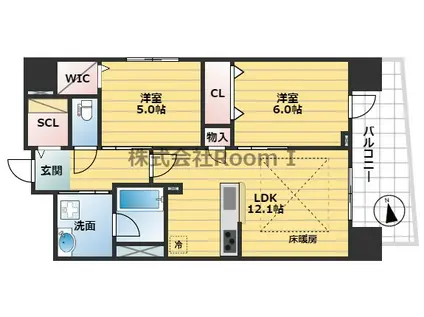 IBC RESIDENCE ウエスト(2LDK/2階)の間取り写真