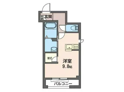 OLIVE TERRACE(ワンルーム/2階)の間取り写真