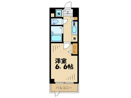 ガーラプレイス八幡山弐番館(ワンルーム/1階)の間取り写真